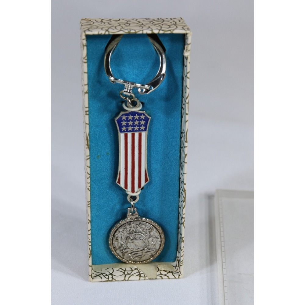 TRADOC In Appreciation Keychain US Army Military Patriotic Shield Medallion Box